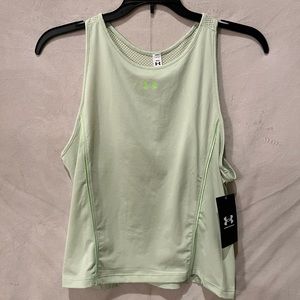 NWT Under Armour Fitted Green Tank Top Size Medium